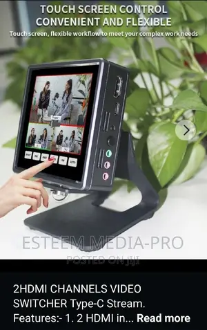 2 Inputs Channels HDMI Live Video Switcher Swing Stand