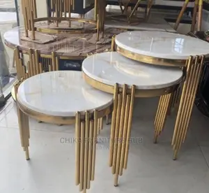 Unique Set of Marble Stools