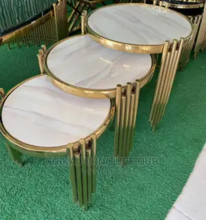 Quality Set of Marble Stools