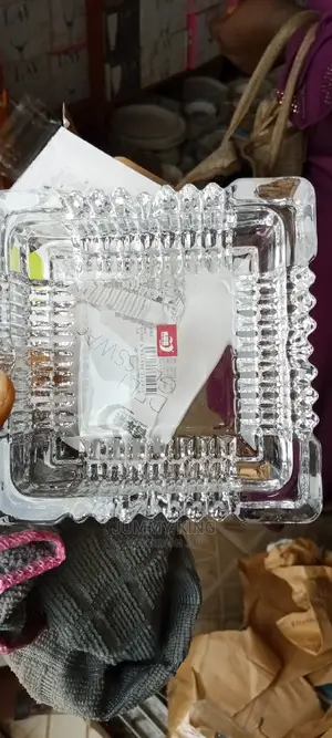 1pcs Glass Ash Tray Square Shape Ashtray Cigar
