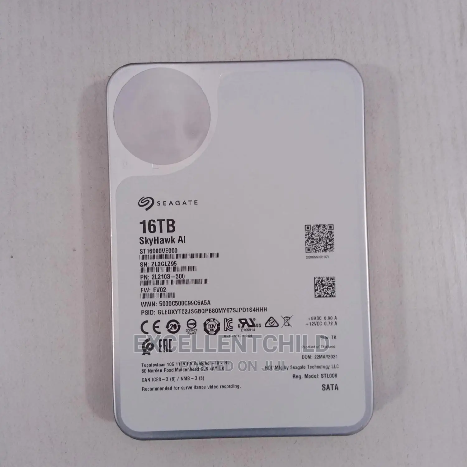 For System Storage(Seagate 16tb Ai Sata Hdd Desktop Skyhawk)