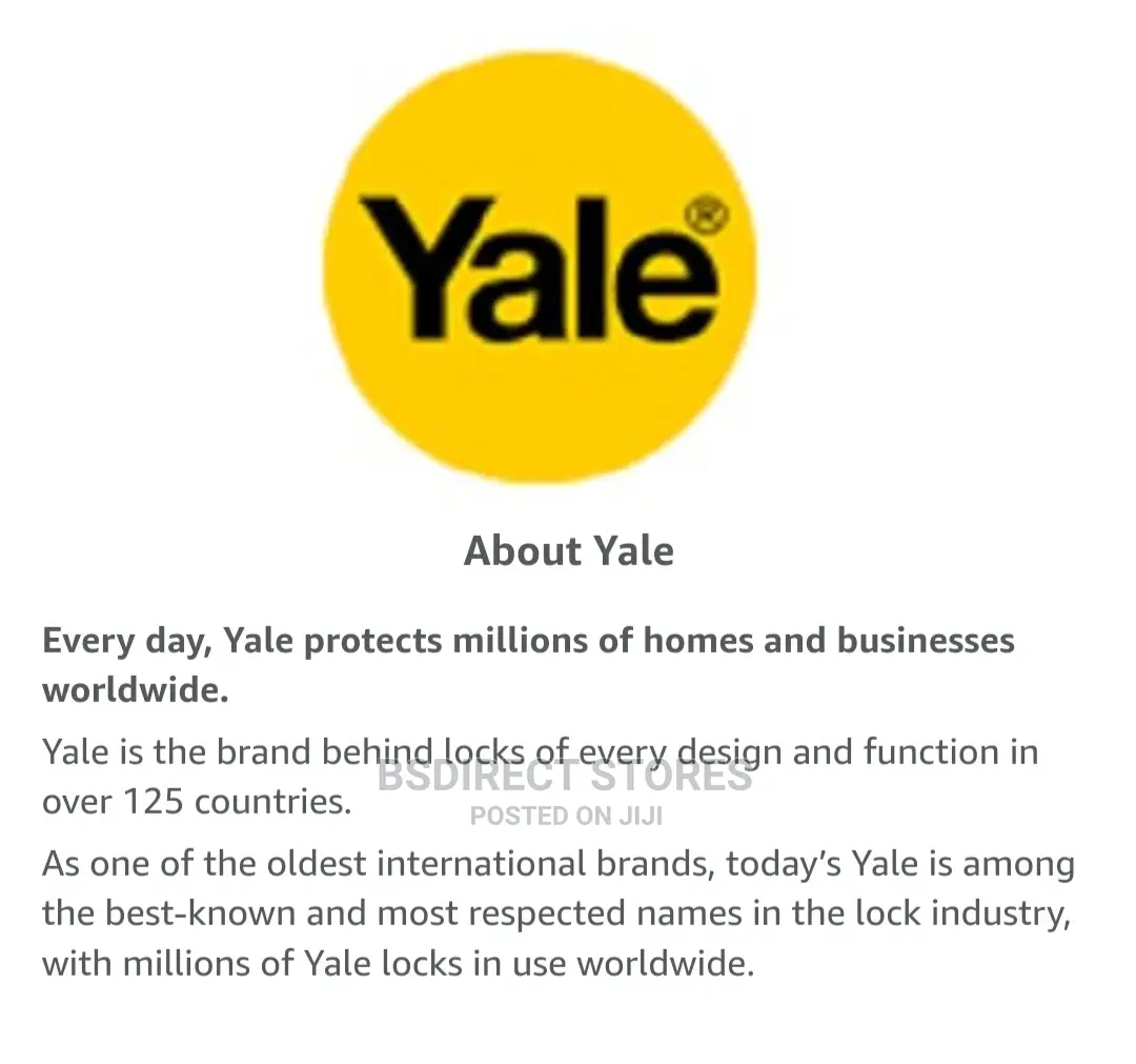 Yale Push Button Door Lock Chrome Finish Hold Open Function