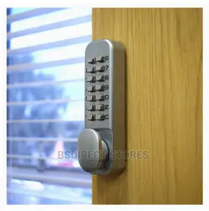 Yale Push Button Door Lock Chrome Finish Hold Open Function