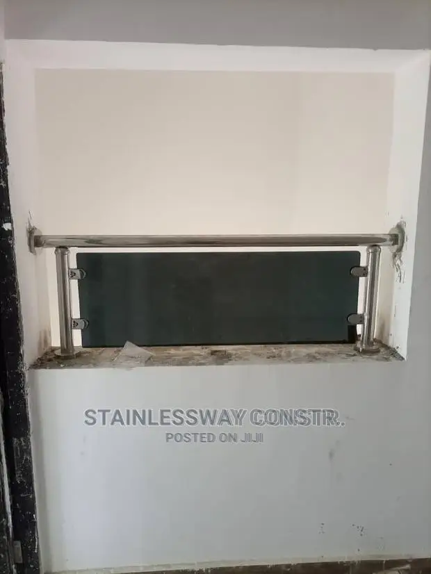 Stainless Railing Dark Grey Glass