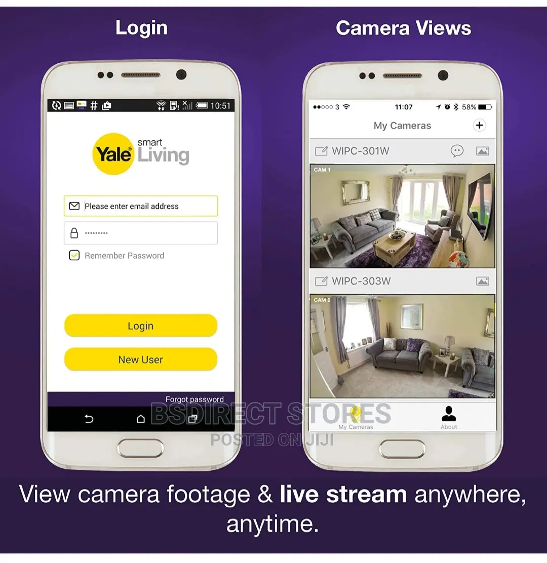 Yale Indoor Camera Range WIFI Smartphone View HD Quality