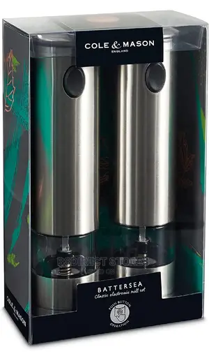Cole and Mason Electronic Battersea Salt Pepper Mill Giftset