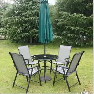 Garden Discussion Set Table With Umbrella