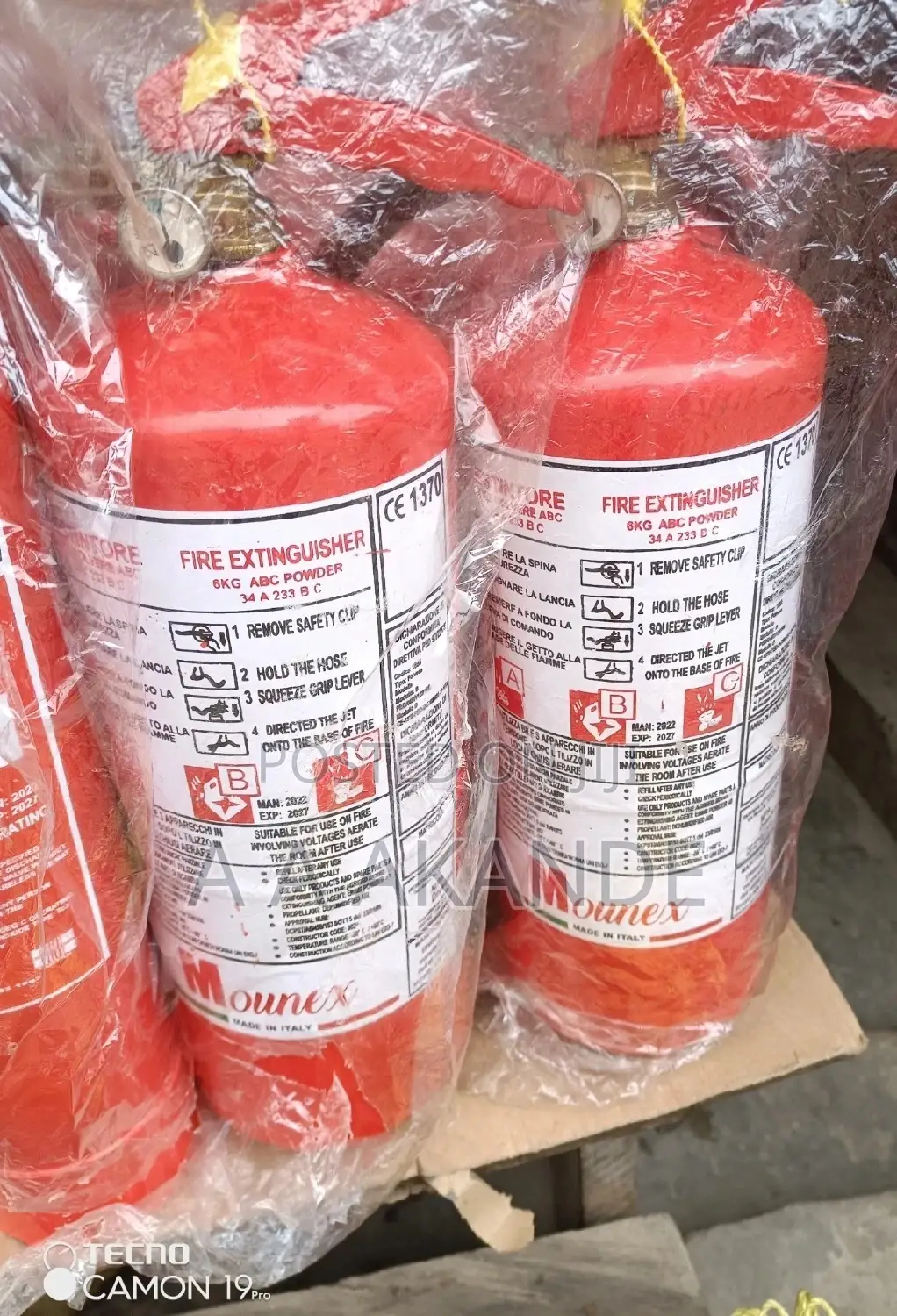 9kg Dcp Fire Extinguisher