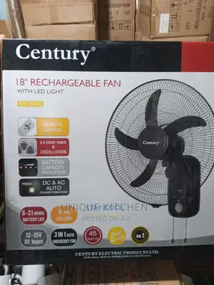 18" Century Rechargeable Wall Fan