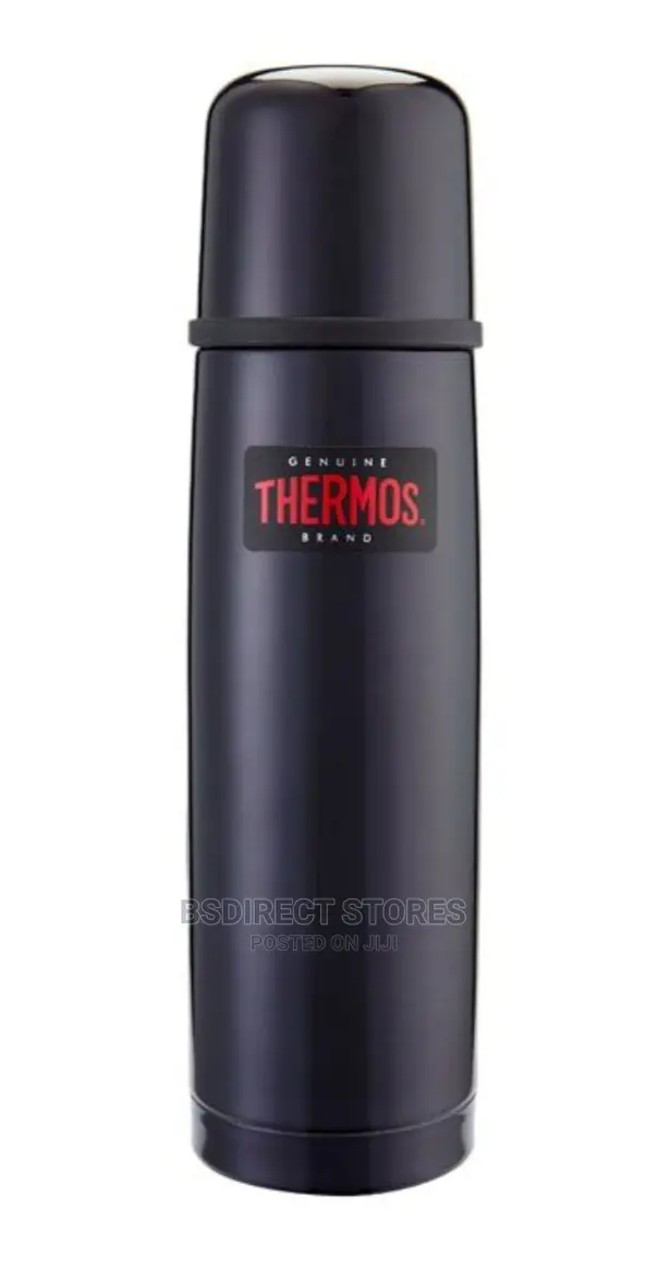 Genuine Thermos Light Compact Flask, Midnight Blue, 1.0 L