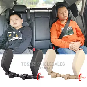 Adjustable Leather Car Seat Head Neck Support