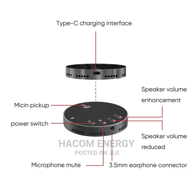 Conference Speakerphone Microphone 360°