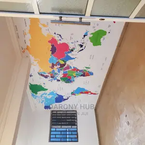 5d Custom World Map Wall Mural