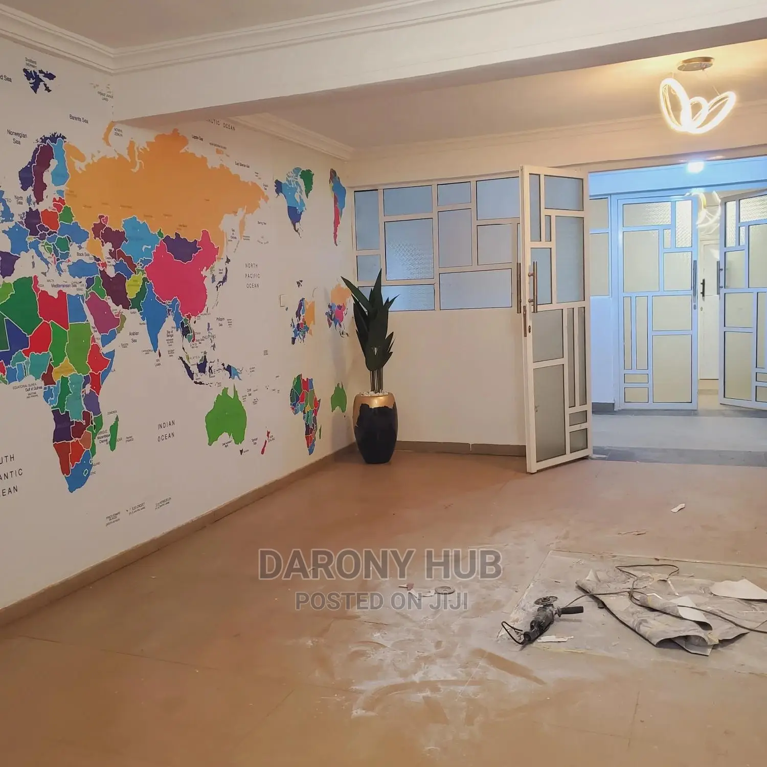 5d Custom World Map Wall Mural