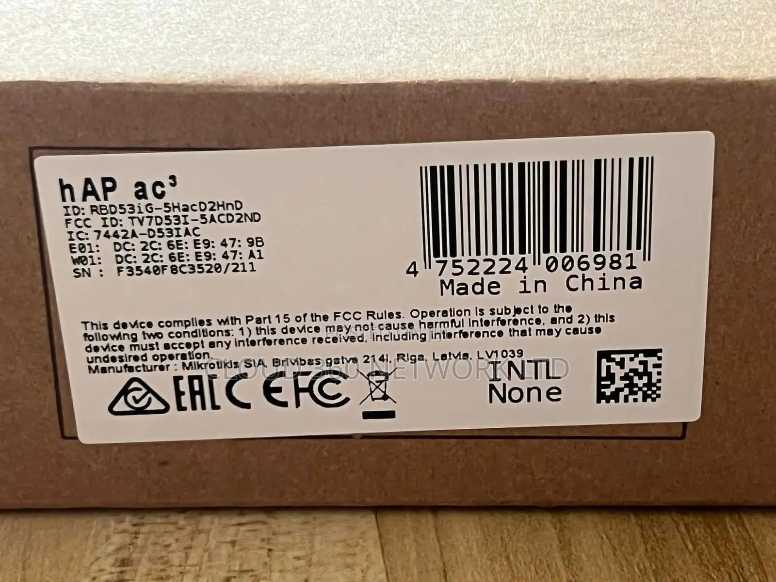 Mikrotik Hap Ac3