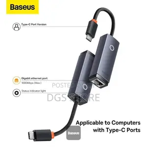 Baseus Lite Series Rj45 LAN Port Ethernet Adapter