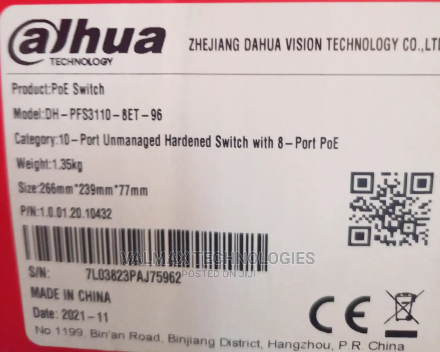 Dahua Hardened Poe Switch