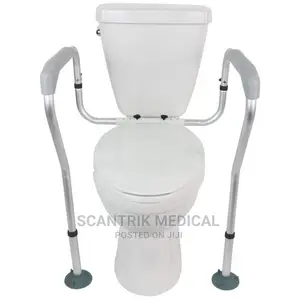 Toilet Support With Armrest 2 Leg Handicapped and Disabled