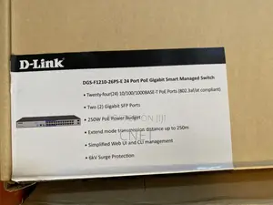 D Link 24port Poe Gigabit Smart Managed DGS -F1210-26ps-E
