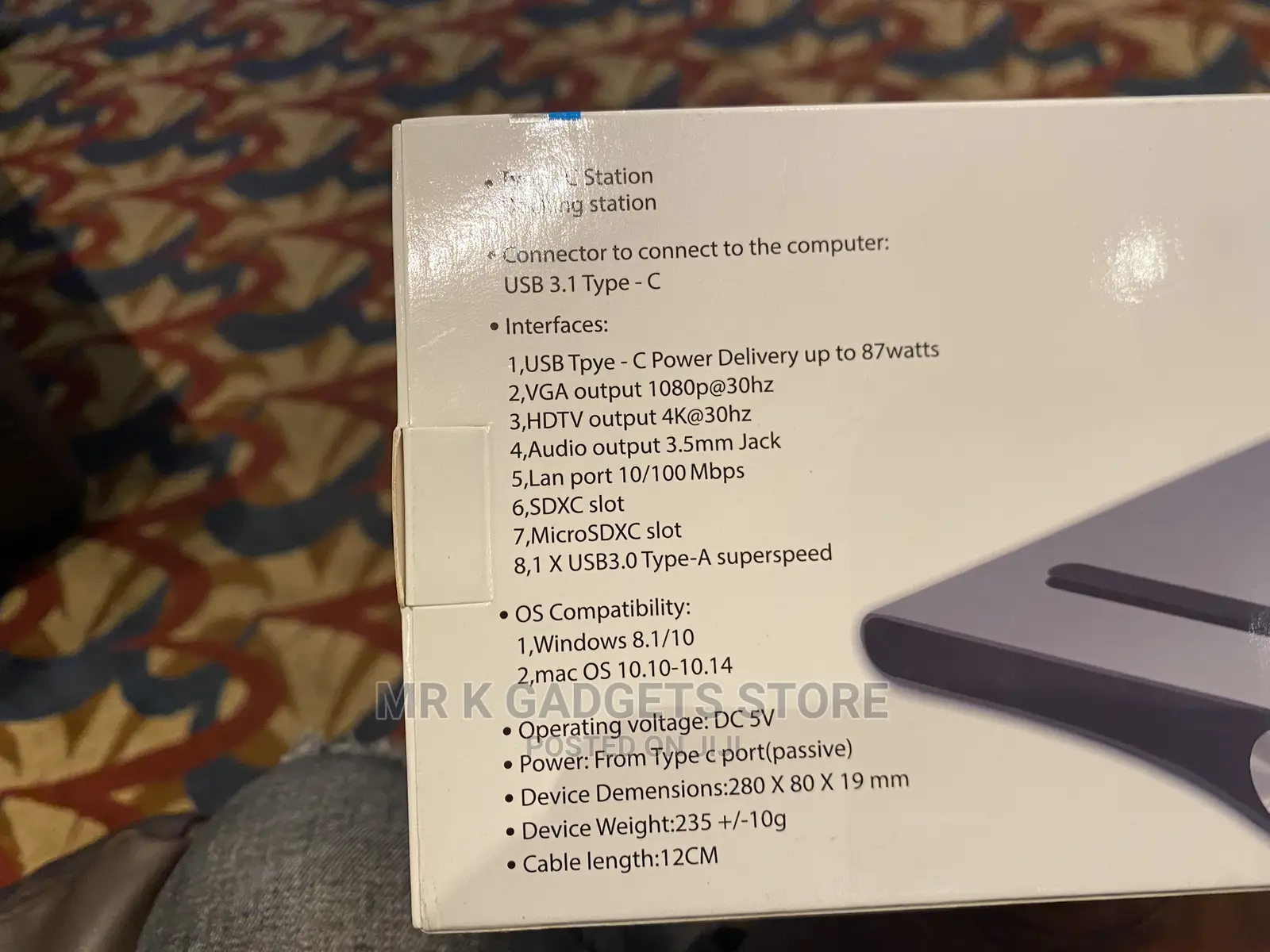 Type C Adapter Dock Station