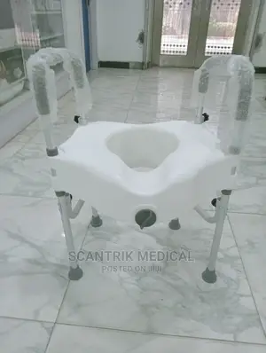 Portable 4 Leg Raised Toilet Seat With Arms
