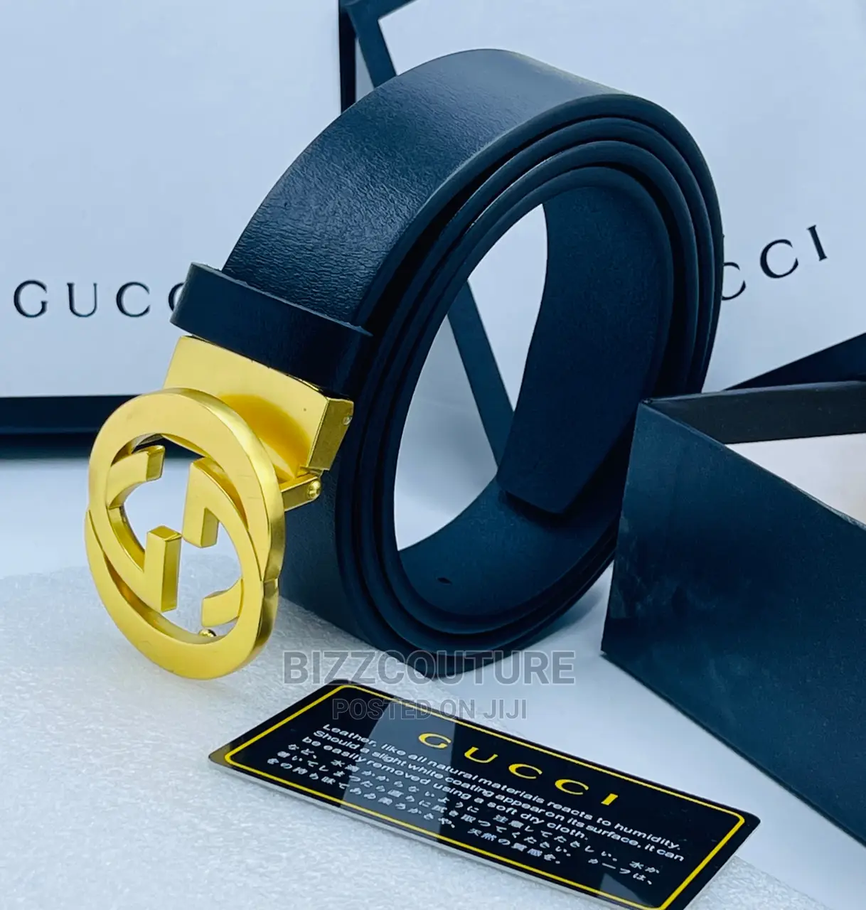 Original GUCCI Leather Belts Available in Store