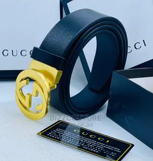 Original GUCCI Leather Belts Available in Store