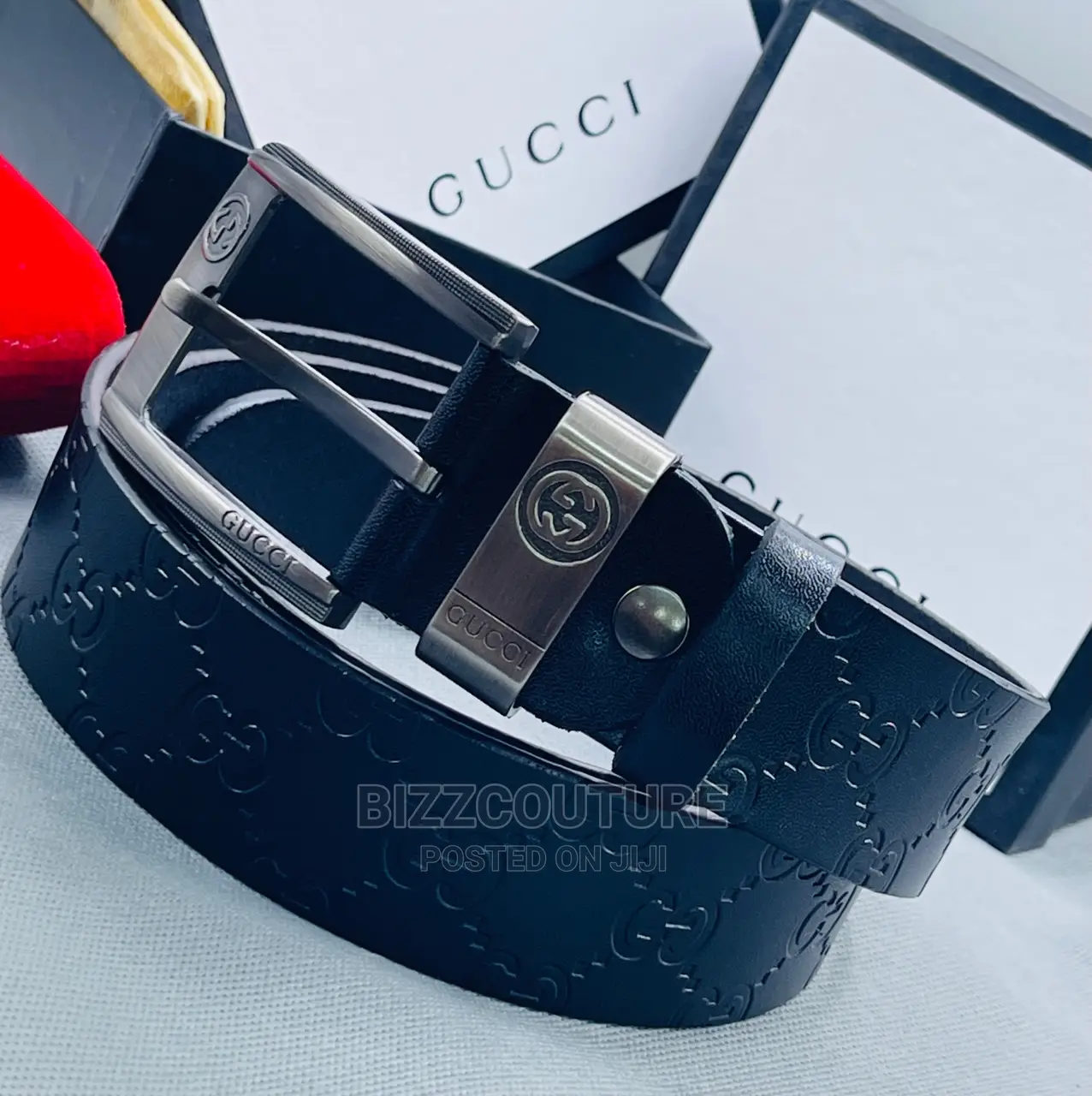 Original GUCCI Leather Belts Available in Store