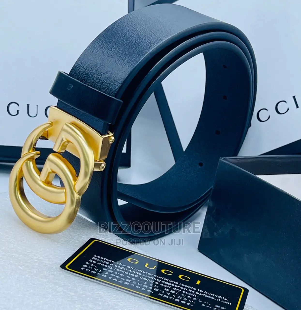 Original GUCCI Leather Belts Available in Store