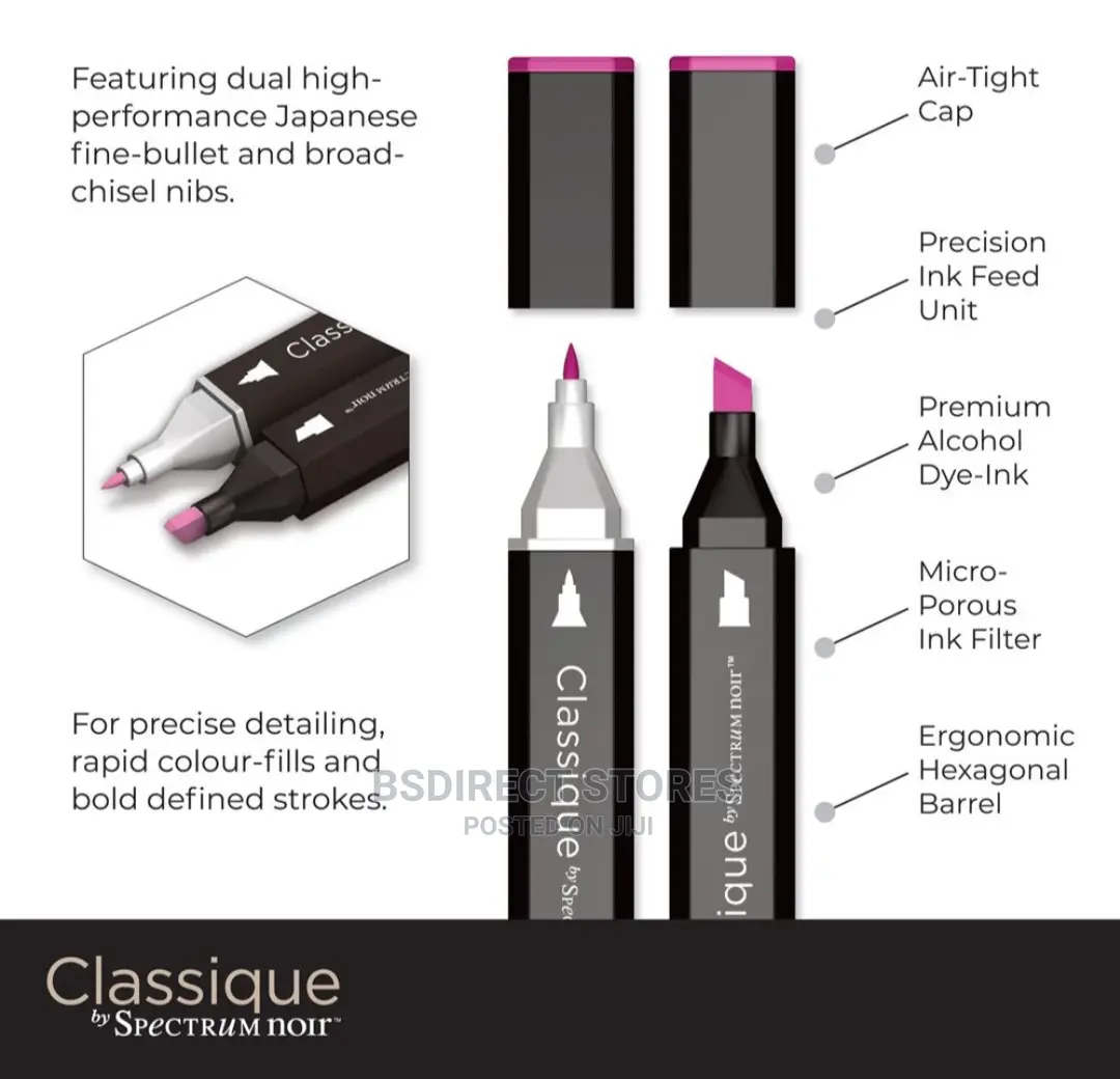 Spectrum Noir Classique Dual Tip Permanent Markers