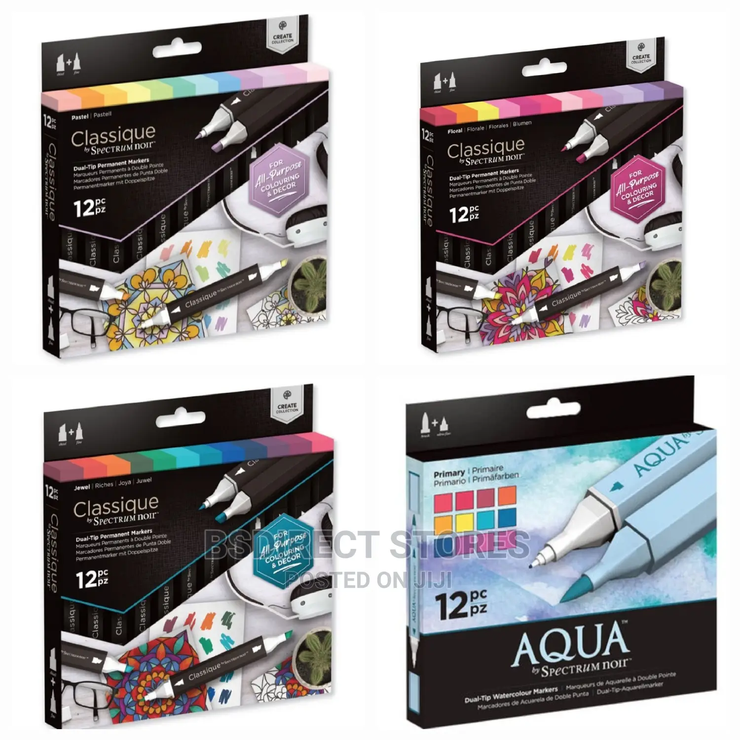 Spectrum Noir Classique Dual Tip Permanent Markers