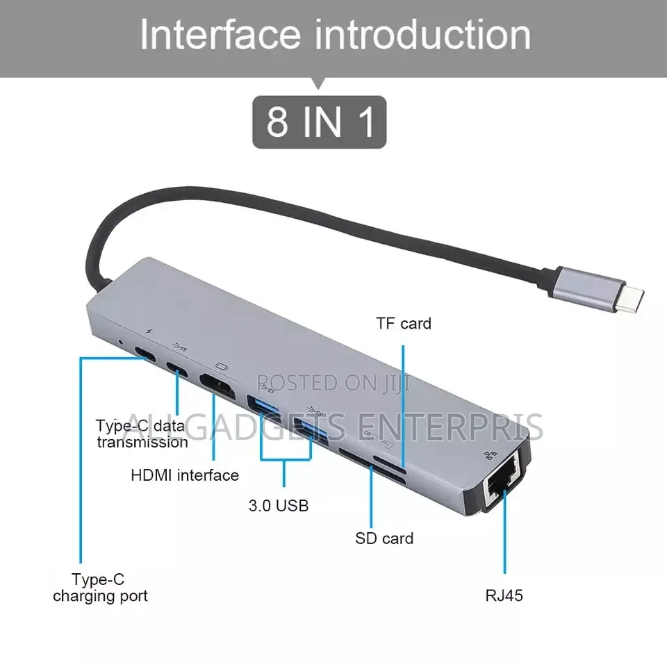 Type C to HD 8 in 1