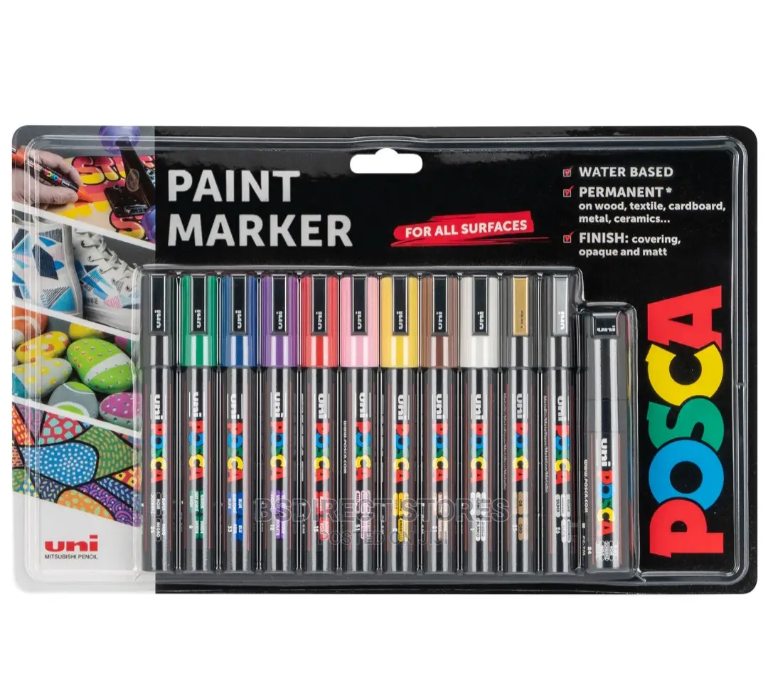Posca Paint Marker PC-5M and PC-7M Assorted Colours [12]