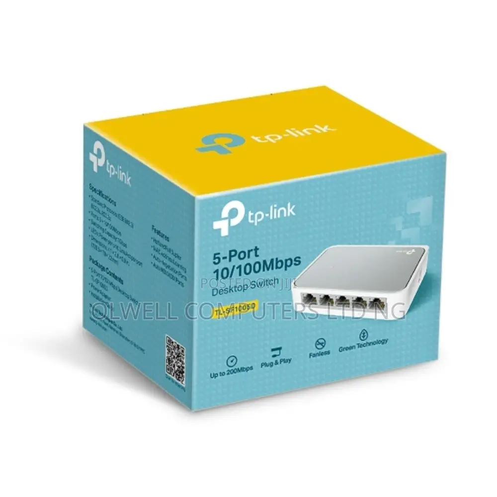 Tp-Link Tl-Sf1005d 5 Ports 10/100 Desktop MBPS Switch
