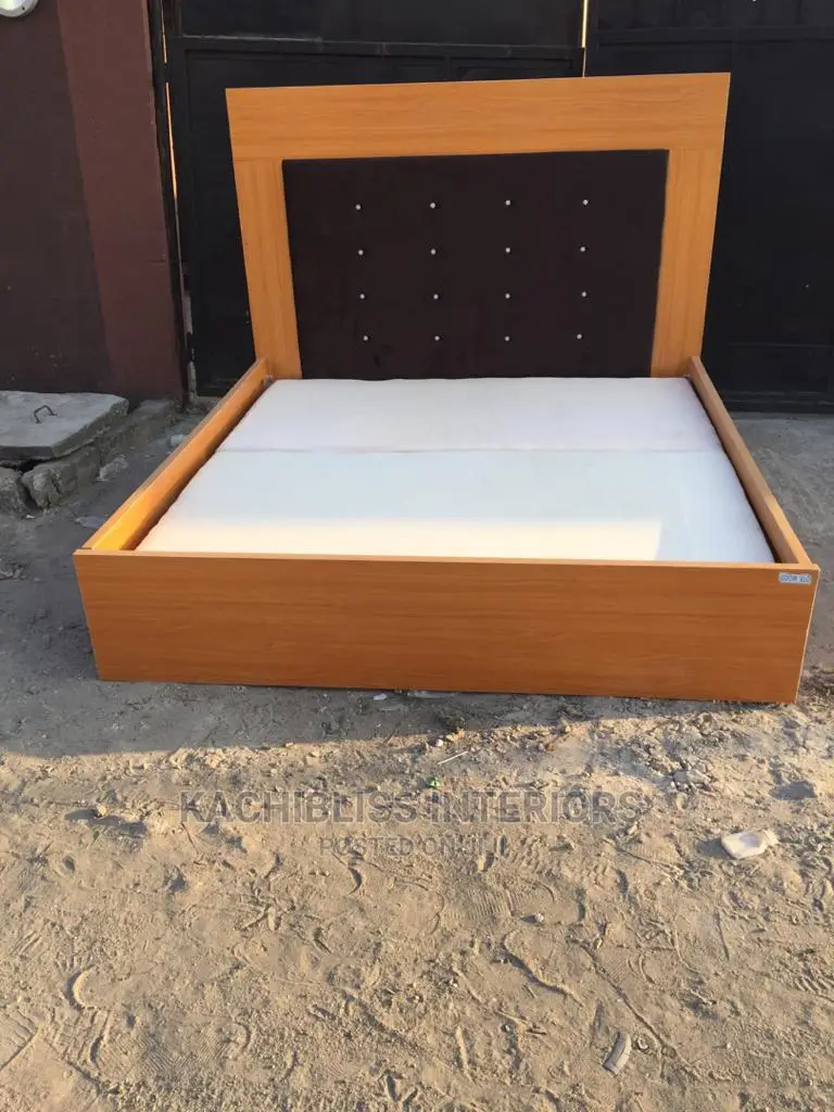 Bed Frame With Side Cabinet