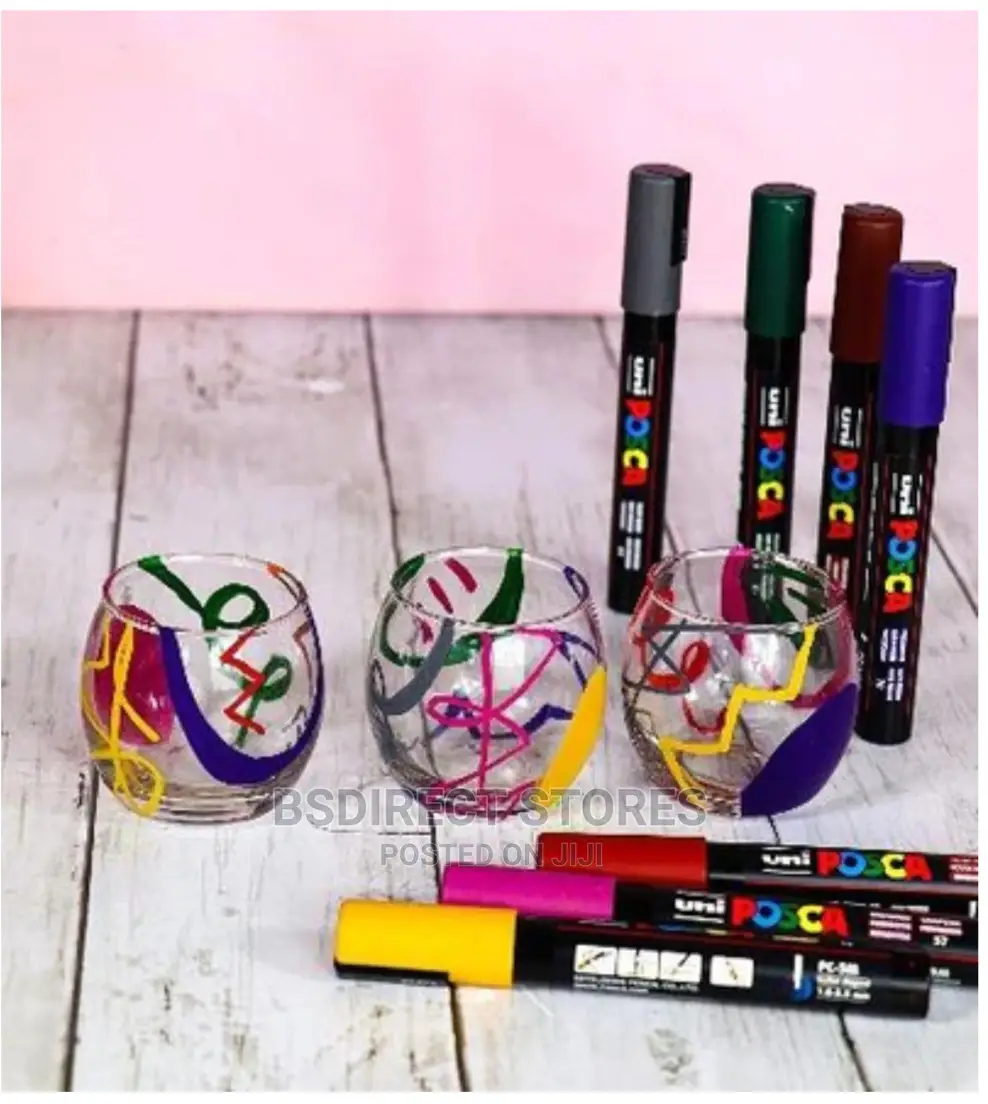 POSCA PC-5M Medium Bullet Tip Paint Markers Deep Colours [8]
