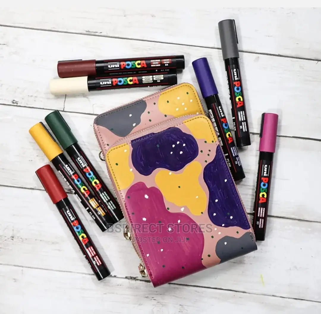 POSCA PC-5M Medium Bullet Tip Paint Markers Deep Colours [8]