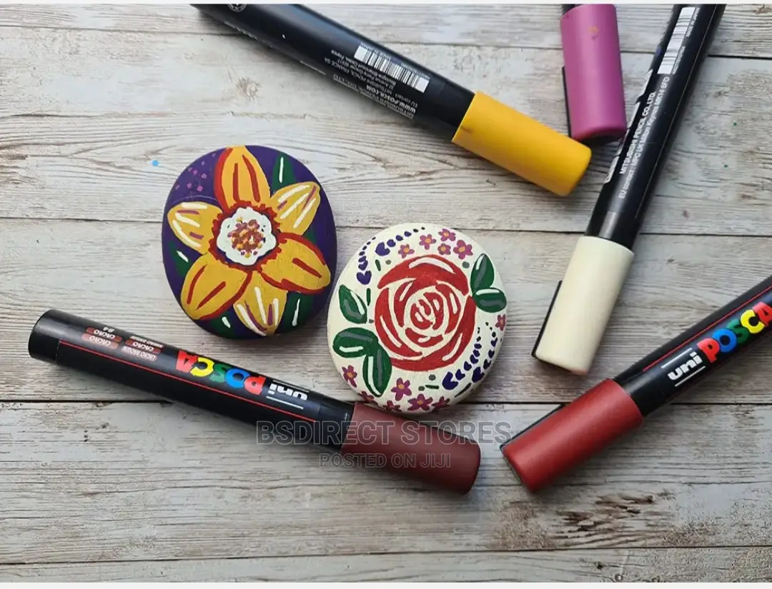 POSCA PC-5M Medium Bullet Tip Paint Markers Deep Colours [8]