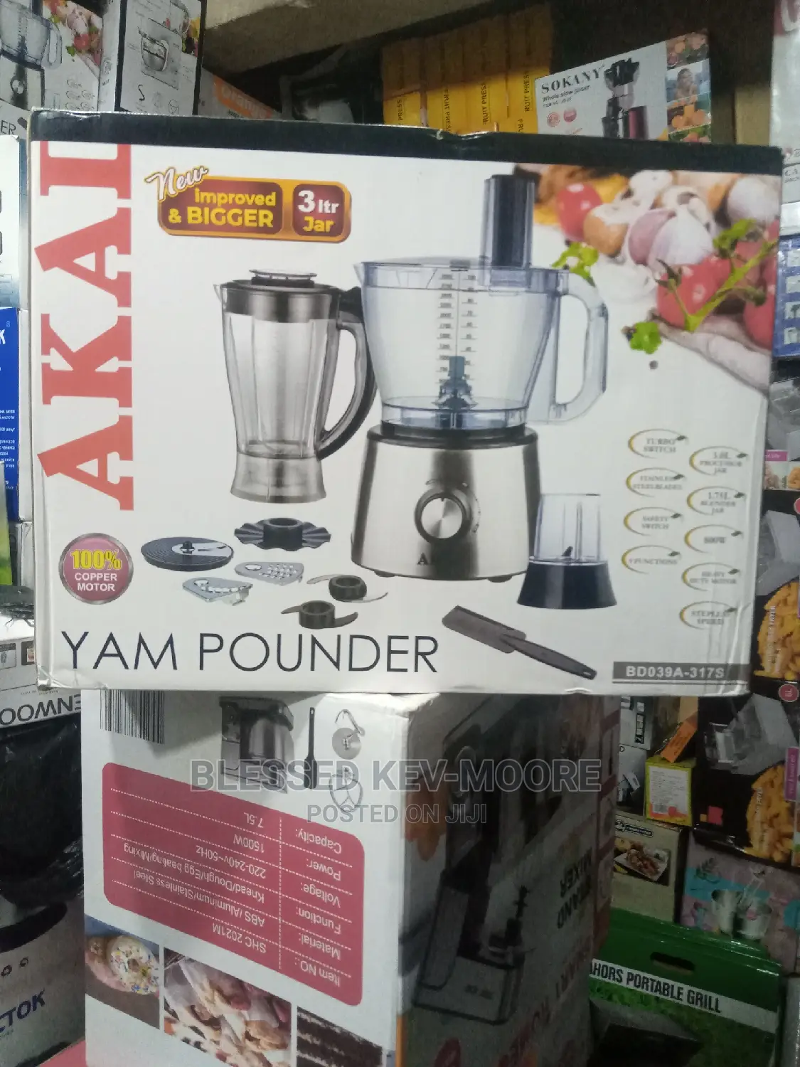 Akai 3L Jar Blender/Yam Pounder.