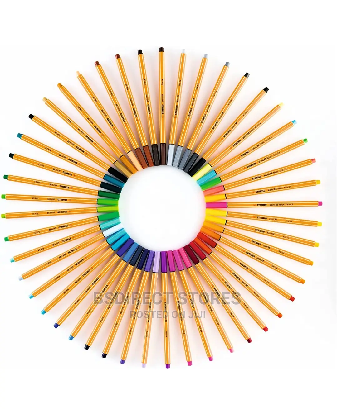 STABILO Point 88 Fineliner Pens Assorted Pack of 25 Smudge Proof Ink
