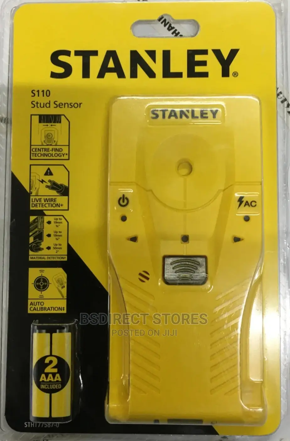 Stanley Stud Detector Sensor Wood Metal Studs AC Live Wire
