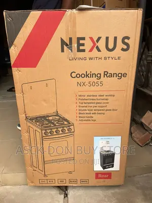 Nexus 50by55 3burner + 1electric Gas Cooker With Oven.