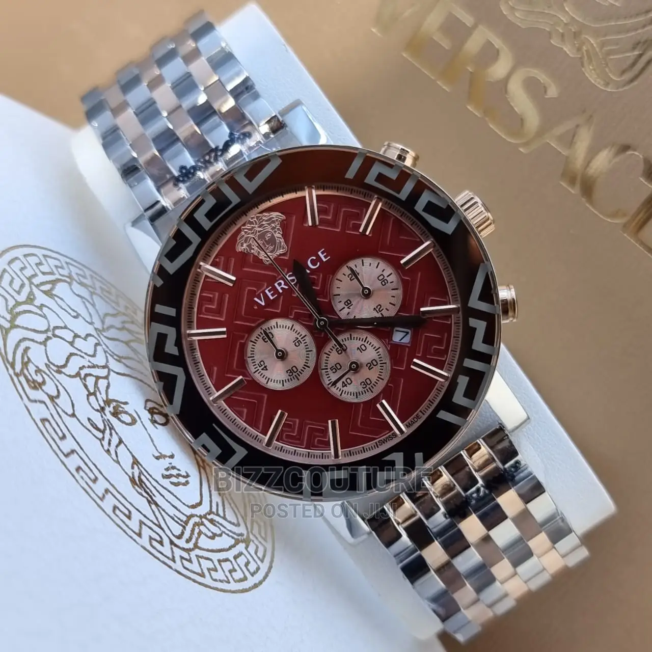Original VERSACE Stainless Chain Watch Available in Store