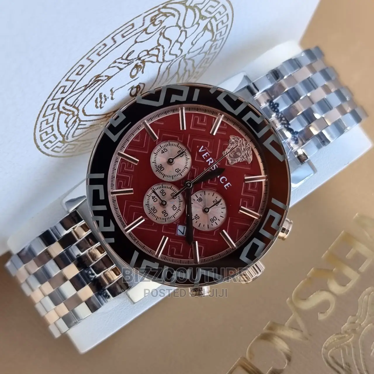 Original VERSACE Stainless Chain Watch Available in Store
