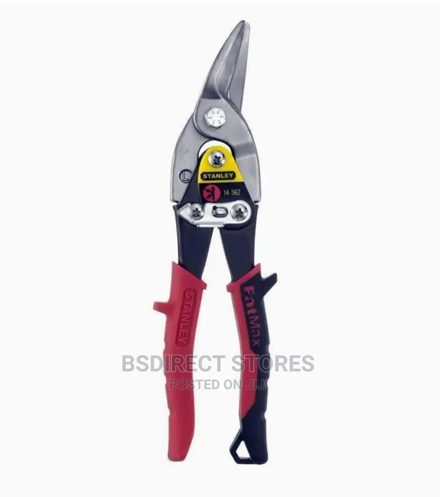 Stanley Tools Red Offset Aviation Snip Left Cut 250mm (10in)