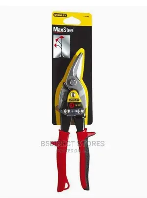 Stanley Tools Red Offset Aviation Snip Left Cut 250mm (10in)