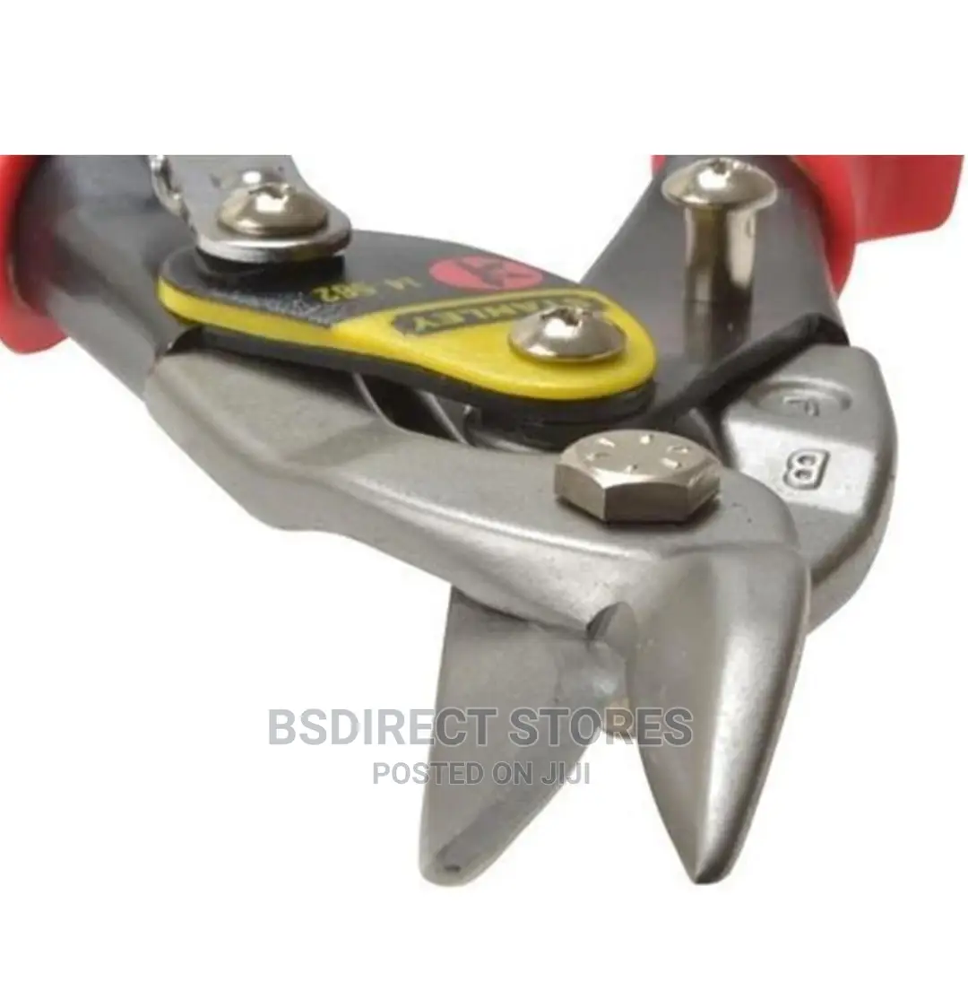 Stanley Tools Red Offset Aviation Snip Left Cut 250mm (10in)