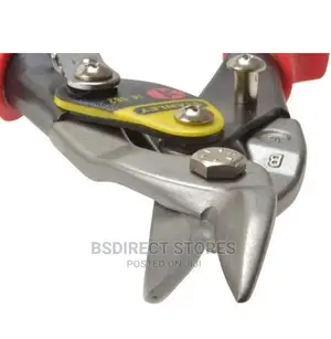Stanley Tools Red Offset Aviation Snip Left Cut 250mm (10in)