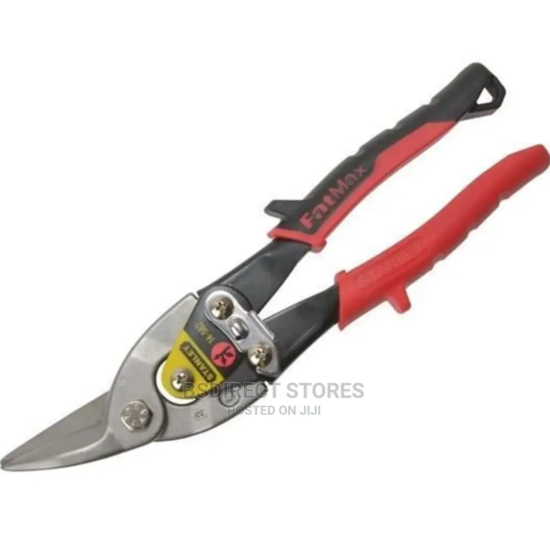 Stanley Tools Red Offset Aviation Snip Left Cut 250mm (10in)