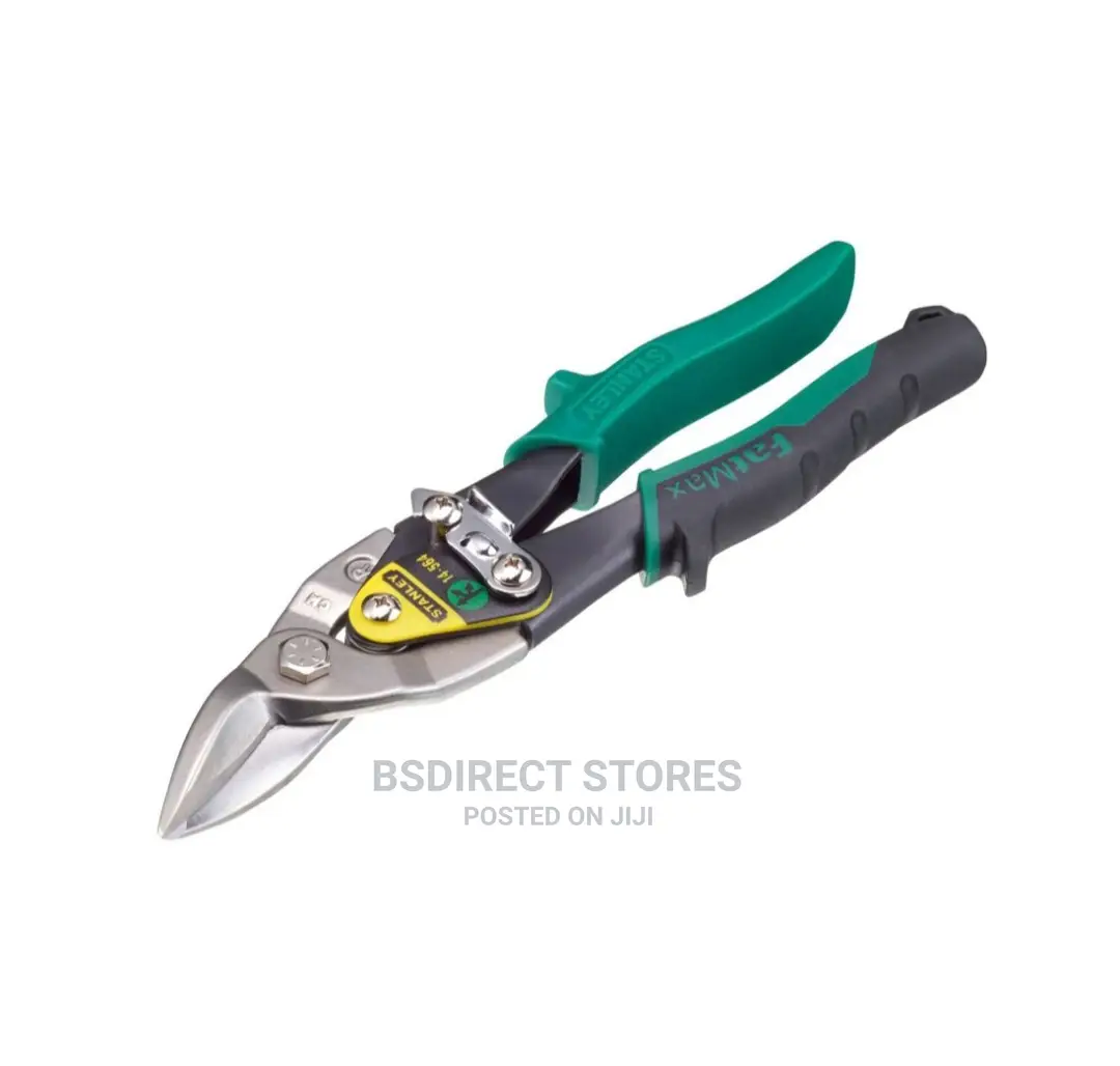 Stanley Green Offset Aviation Snip Right Cut 250mm (10in)